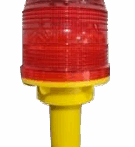 BALIZA LED SOLAR 6 LED ROJO