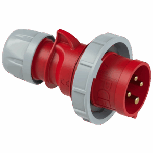 FICHA MACHO IND. 3X16A+T 415V 6H IP67 ROJO SHARK - PCE