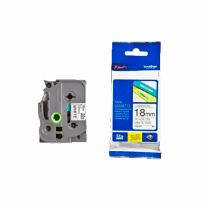 CINTA BLANCO/NEGRO 18MM X 8M C/ SELLO DE SEGURIDAD  TZESE4 - BROTHER