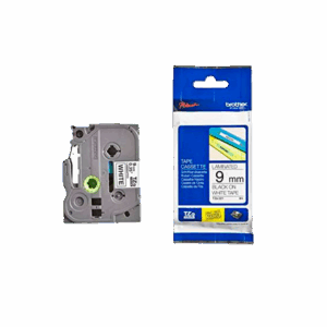 CINTA BLANCO/NEGRO 9MM X 8M TZE-221 - BROTHER