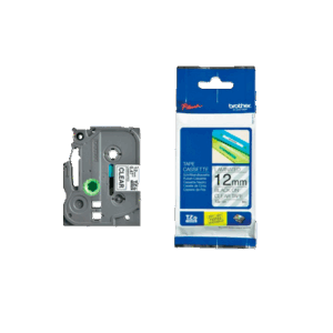 CINTA TRANSPARENTE/NEGRO 12MM X 8MTS TZE131 - BROTHER