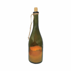 LÁMPARA-BOTELLA LED DECORATIVA VELA PILHA 3000K