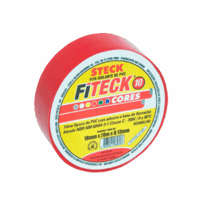 CINTA AISLADORA 20MTS ROJO - STECK