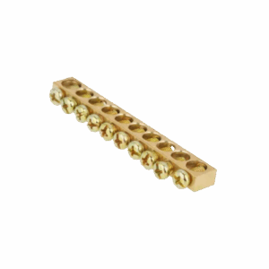 BARRA DE FASE 10 CONEXIONES DIN AMARILLO