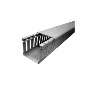 CABLE CANAL A=100 X H=80MM RANURADO GRIS