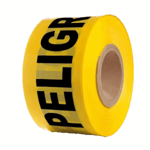 CINTA DE ADVERTENCIA AMARILLO 100MTS - CIMFLEX