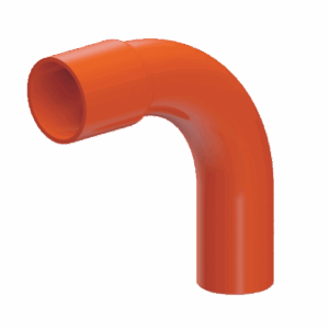 CURVA P/ CAÑO CONDUIT 25MM 90º NARANJA - TITAN