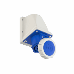 TOMA IND. EXT. 2X32A+T 250V 6H IP67 AZUL SHARK - PCE