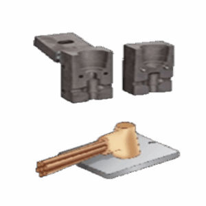 MOLDE GRAFITO SCE CHAPA C/ CABLE 35MM PINZA Z-201 - POLVO 90GR