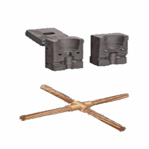 MOLDE GRAFITO XPH TIPO X CABLE 95MM/CABLE 70MM PINZA Z-201 - POLVO 150GR
