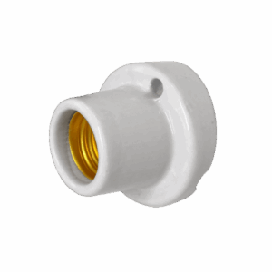 PORTALAMPARA PORCELANA E27 CURVO