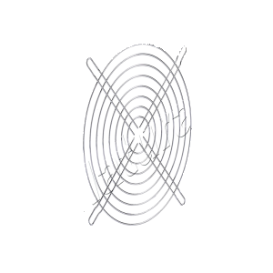 REJILLA METALICA P/ VENTILADOR 200X200MM - NATURAL