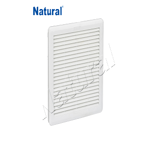 REJILLA P/ TABLERO C/ FILTRO EXT 250X250MM - INT. 223X223MM IP54 - NATURAL