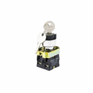 SELECTOR DE 02 POSICIONES BASE METÁLICA 0-1 con llave