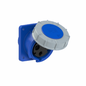 TOMA IND. EMBUTIR. 2X32A+T 250V 6H IP67 AZUL - PCE