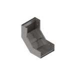 Curva Vertical Interna 90° P/ Bandeja Lisa Tipo C 150x100mm #18 - BGA