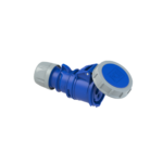 Ficha Hembra Ind. 2X16A+T 250V 6H IP67 Azul SHARK - PCE