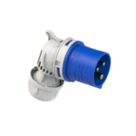 Ficha Macho Ind. Angular 2X16A+T 250V 6H IP44 Azul Twist - PCE