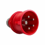 Ficha Macho Ind. Inversor de Fase 3X16A+T+N 415V 6H IP44 Rojo SHARK - PCE