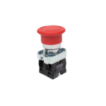 Pulsador de Emergencia Rojo 40mm C/ Traba Base Metálica - Chint