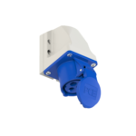 Toma Ind. Ext. 2X32A+T 250V 6H IP44 Azul SHARK - PCE