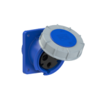 Toma Ind. Embutir. 2X16A+T 250V 6H IP67 Azul - PCE