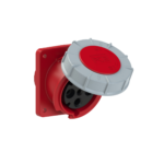 Toma Ind. Embutir. 3X16A+T 415V 6H IP67 Rojo SHARK - PCE